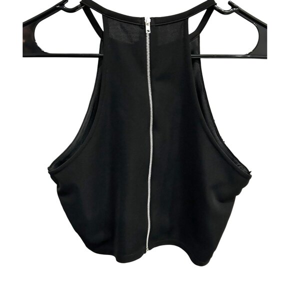 One Love Clothing Sequin Halter Crop Top With Back Zipper Closure Sz Medium - Picture 2 of 8